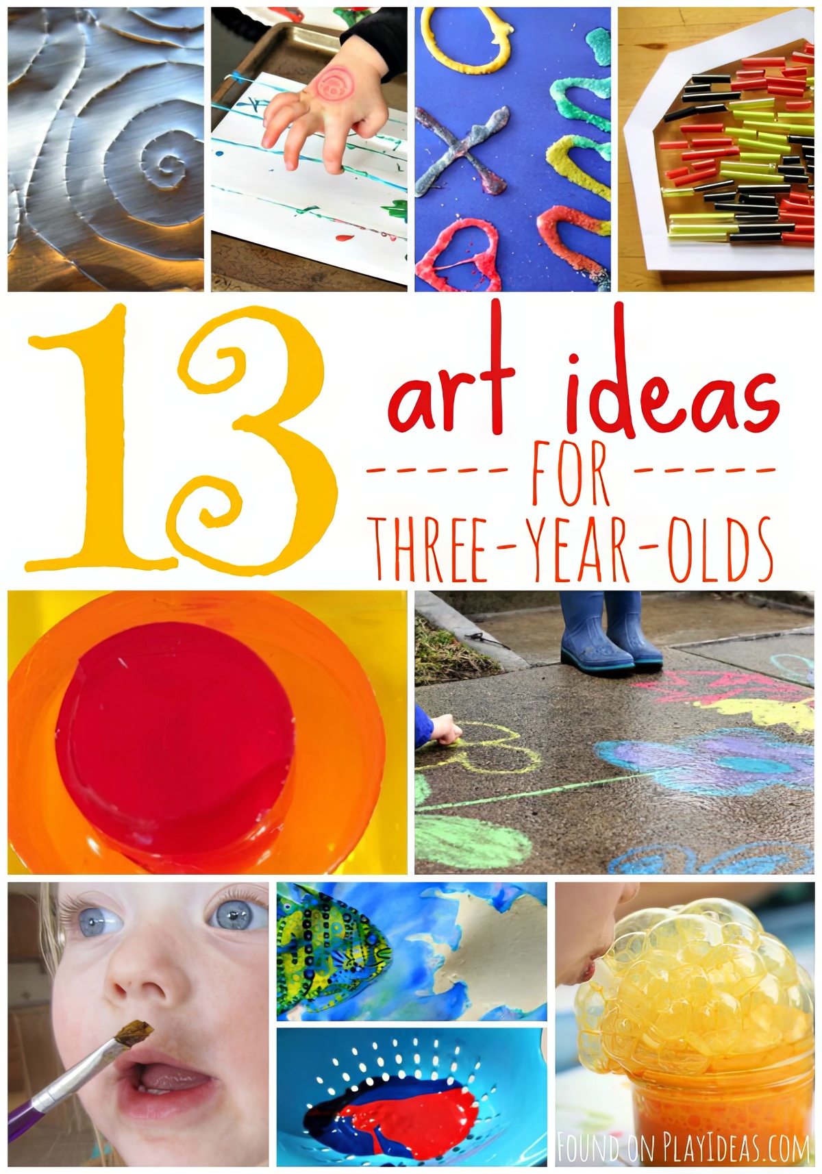 Art Ideas for Three Year Olds Pinnable