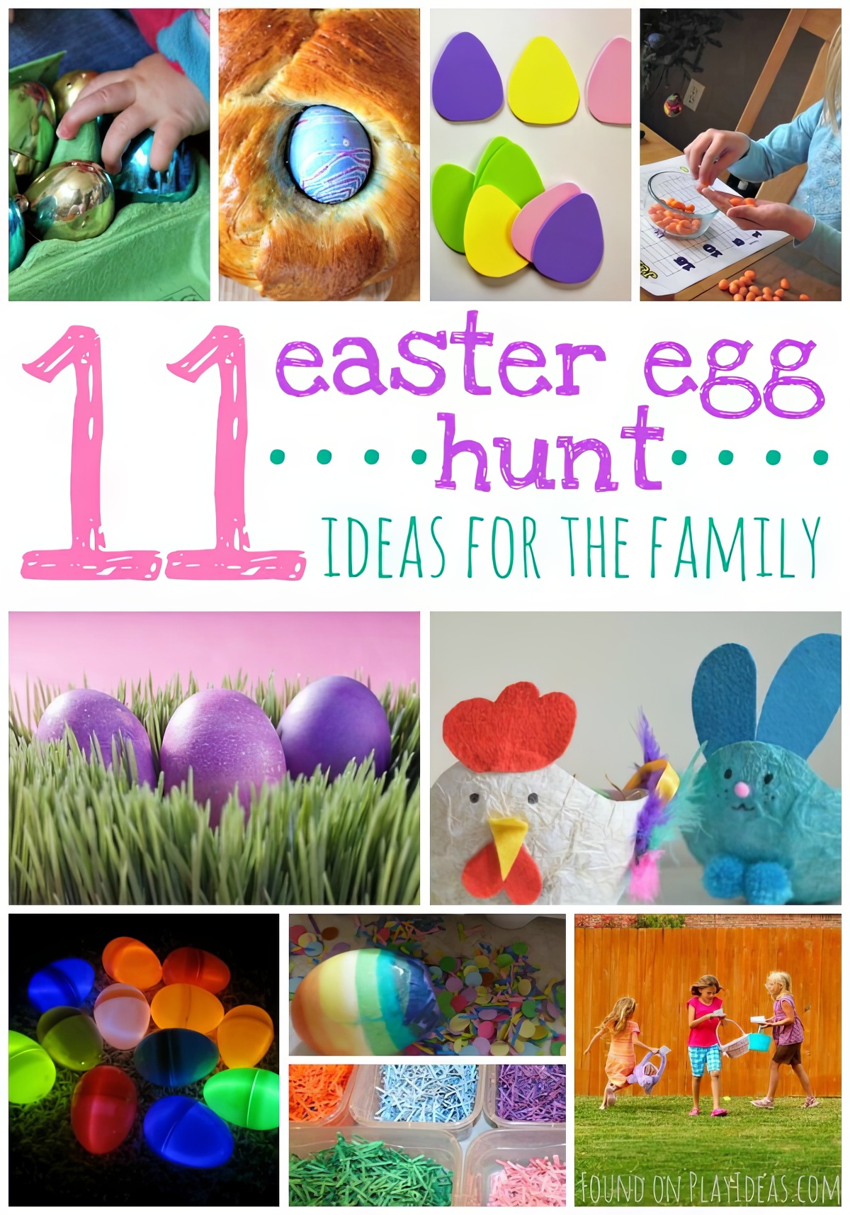 Tag along the whole family and enjoy these easy Easter Egg Hunt ideas with them!P