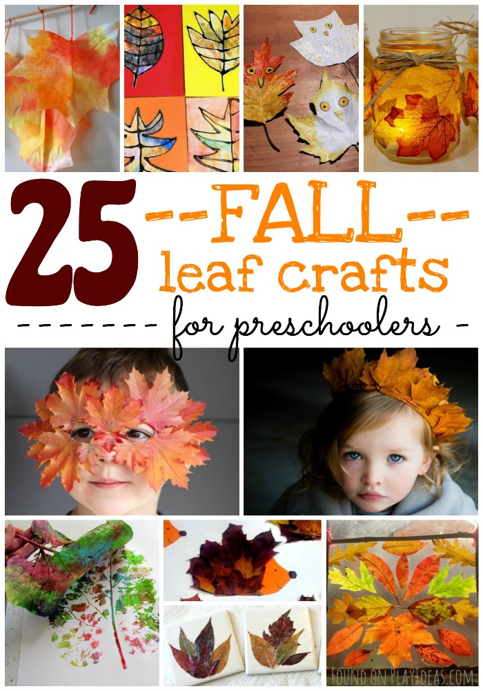 Fall Leaf Crafts for Prescholers Pinnable