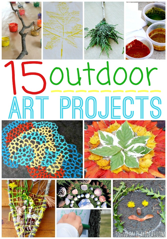 Outdoor Art Projects Pinnable
