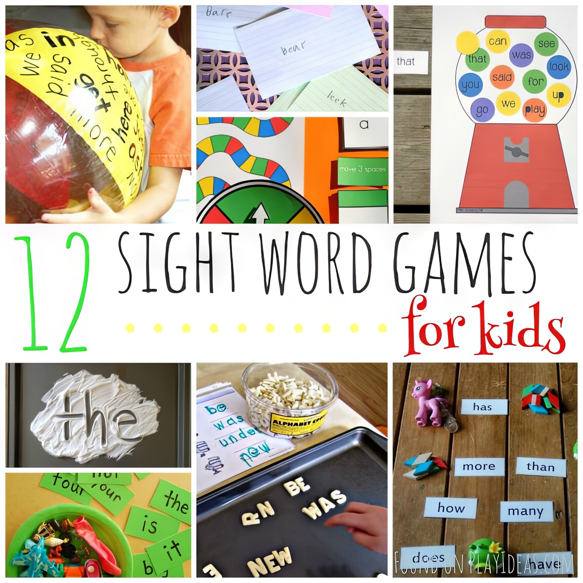 Learn and have fun with these 12 sight word game ideas for kids!