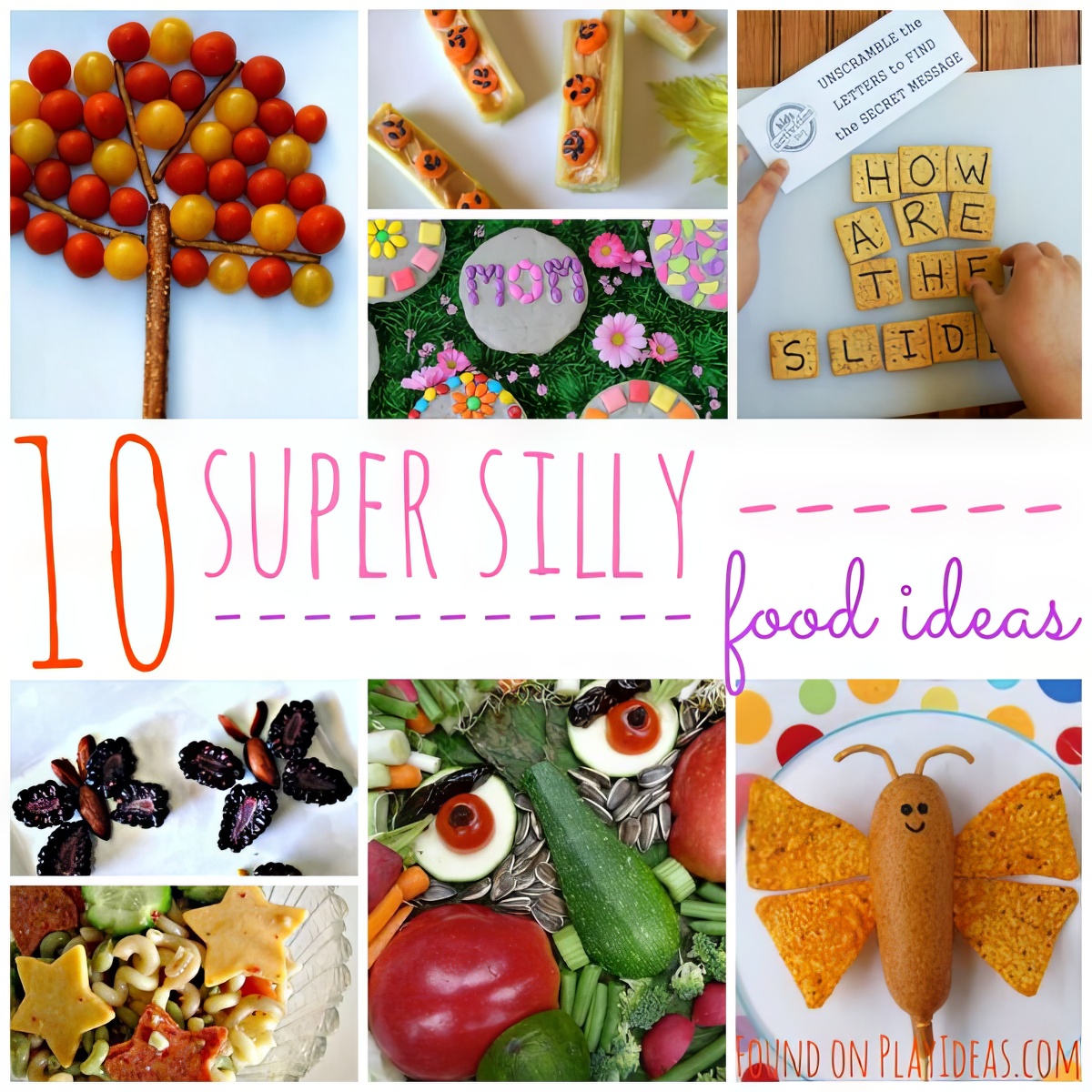 Enjoy creating this super silly food Ideas with your kids!
