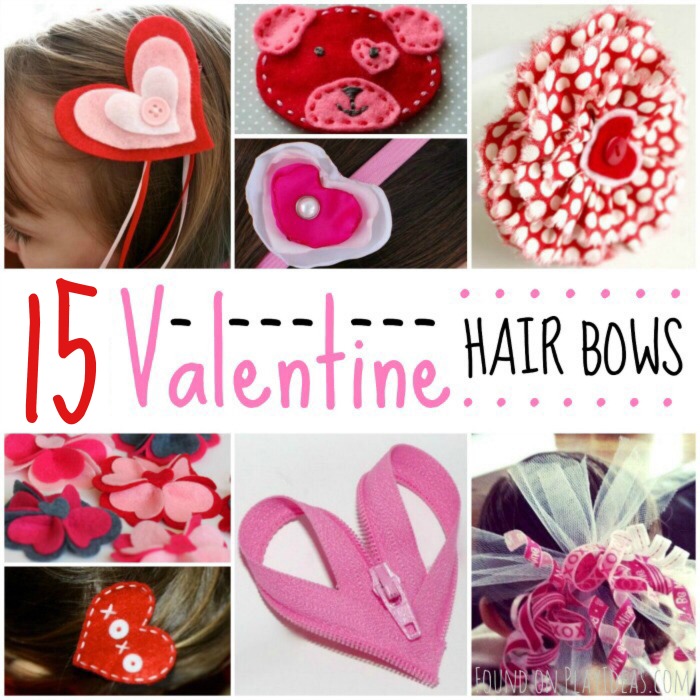 15 valentines day hair bow crafts, bow projects, easy bow clips, clips for girls