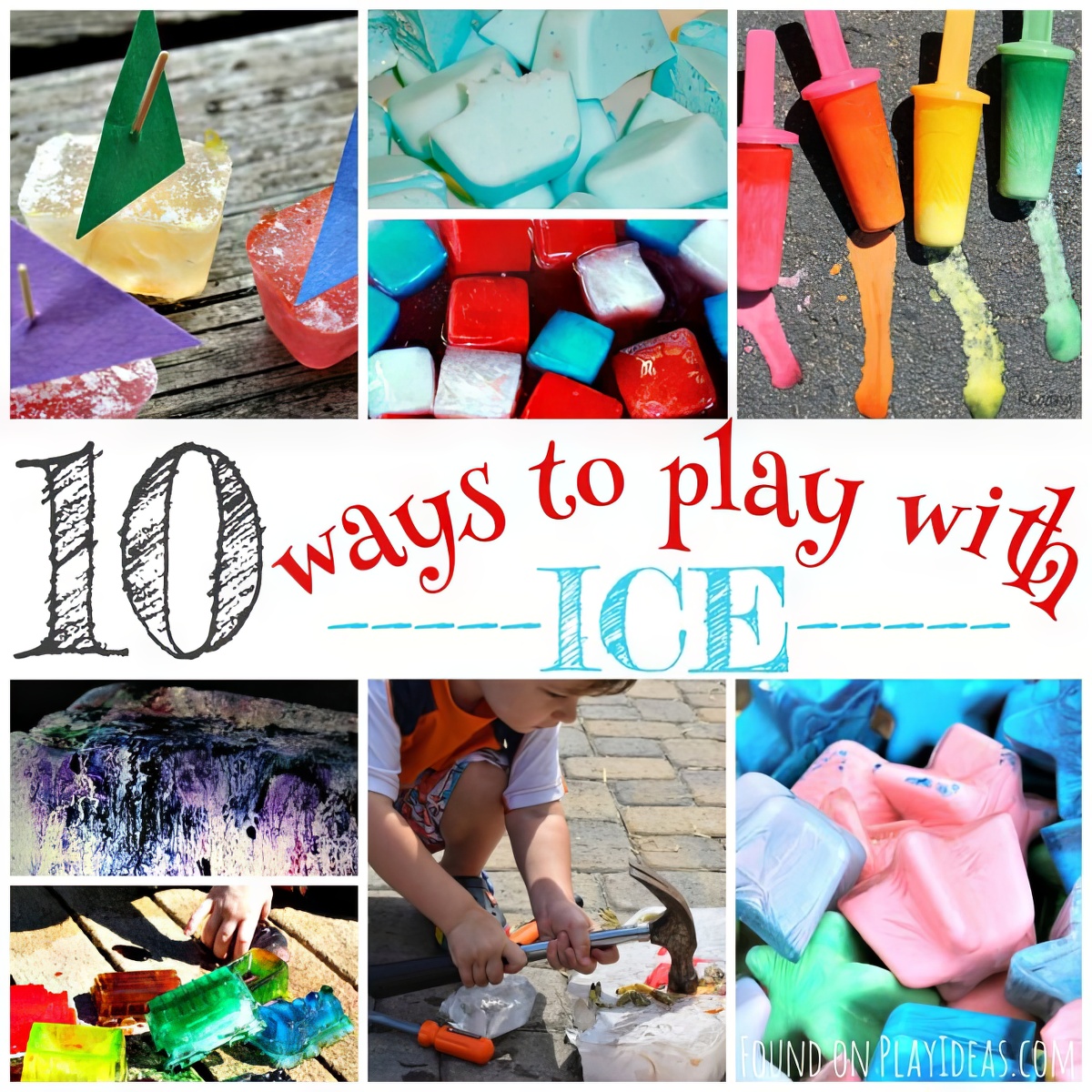 Learn and enjoy these fun 10 easy ways to play with ice with your kids!