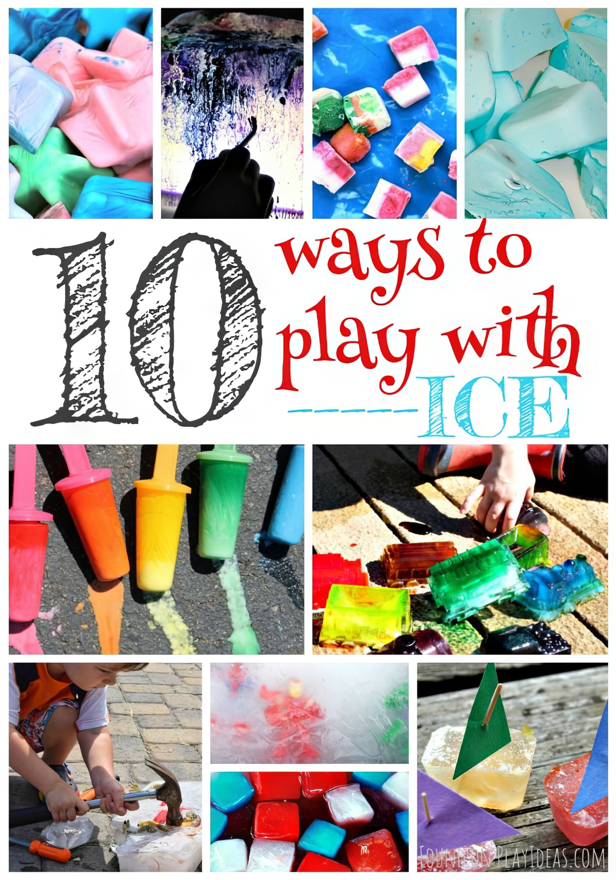 Tag the whole family and enjoy these 10 ways to play with ice activities!