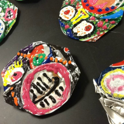  Picasso Inspired Soda Can Faces Art Project with the kids!