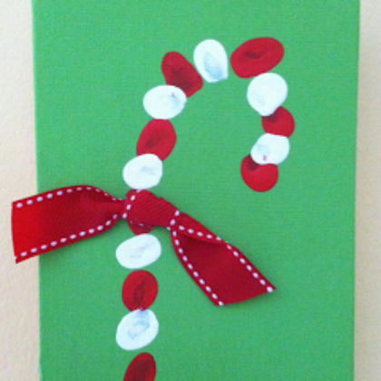 fingerprint candy cane, Candy Cane Crafts, winter crafts, snow activities. snowflake projects, winter activities for kids, Christmas crafts, Christmas projects