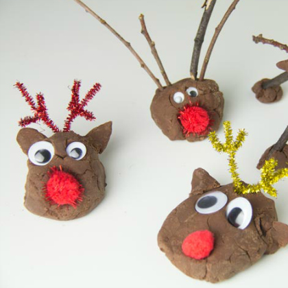 reindeer dough, Winter Playdough Recipes For Kids