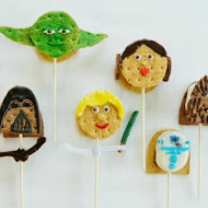 star wars smores pops, Yummy Star Wars Snacks To Make With Kids