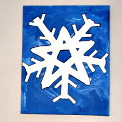 tape painted snowflake, Snowflake Crafts, winter crafts, snow activities. snowflake projects, winter activities for kids. Christmas crafts, Christmas projects