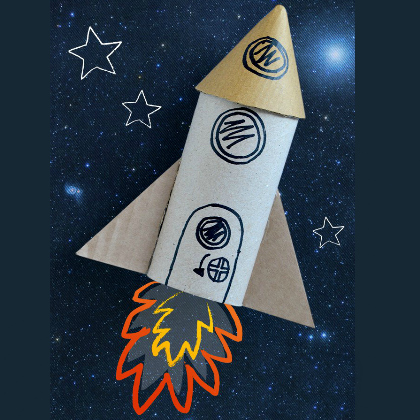 toilet paper rocket, Space Crafts, Inspiring Space Crafts For Kids, space, astronauts, flying, outer space crafts