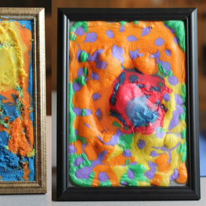 3d art project. Puffy Paint crafts and projects for kids