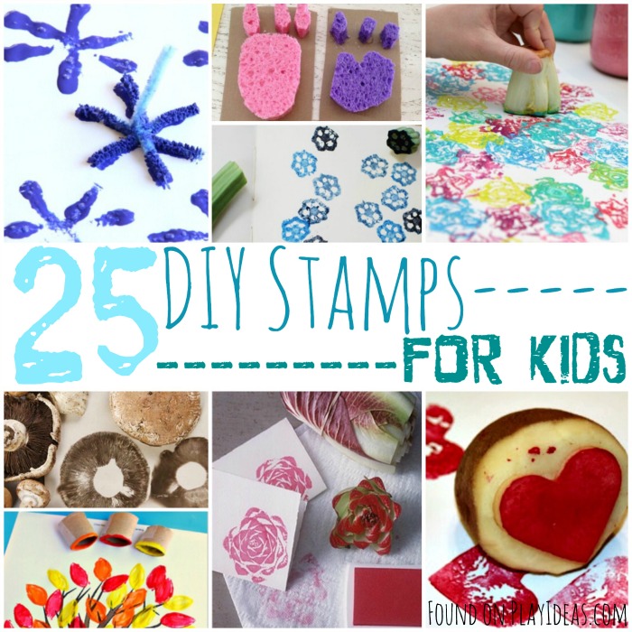 DIY Stamps, stamp painting activities, stamp making, kids stamp, Super Crafty DIY Stamps For Kids