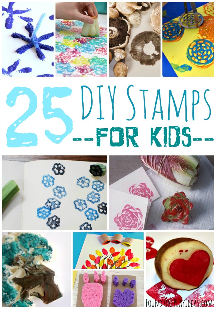 DIY Stamps Pinnable, stamps for kids, crafts for kids, painting ideas