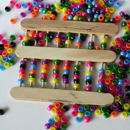 abacus, Pony Bead Crafts, Brilliant Pony Bead Crafts For Kids, bead crafts, beads projects 