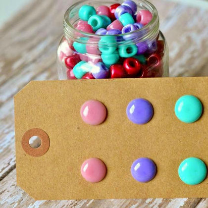 candy dot earrings, Pony Bead Crafts, Brilliant Pony Bead Crafts For Kids, bead crafts, beads projects 