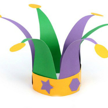 jester hat pattern, Mardi Gras crafts for kids, Mardi gras celebration, lenten craft ideas, fun crafts and projects, mardi gras projects