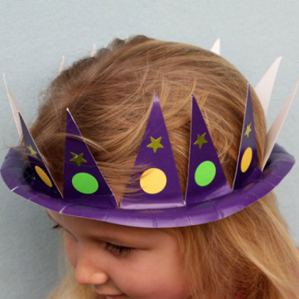paper plate hat, Mardi Gras crafts for kids, Mardi gras celebration, lenten craft ideas, fun crafts and projects, mardi gras projects