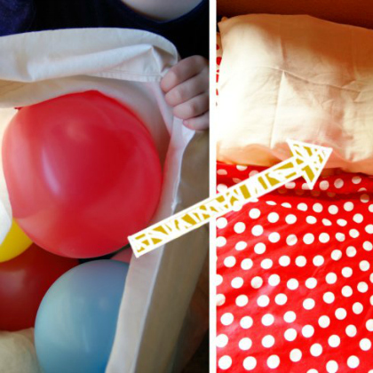 Balloon Pillow Prank. Balloon Game for kids