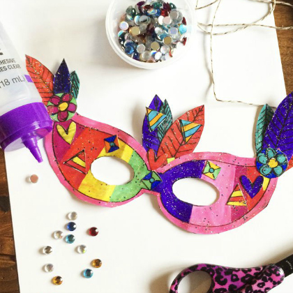 printable paper mask, Mardi Gras crafts for kids, Mardi gras celebration, lenten craft ideas, fun crafts and projects, mardi gras projects
