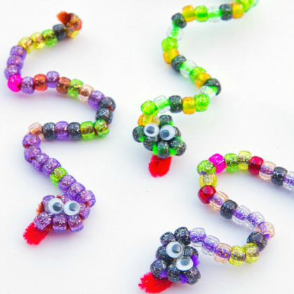 snakes, Pony Bead Crafts, Brilliant Pony Bead Crafts For Kids, bead crafts, beads projects 