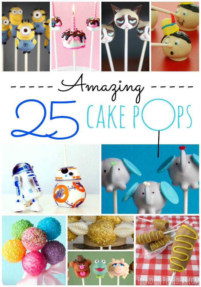 25 amazing cake pops from play ideas