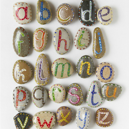 alphabet rocks, Rock Crafts, rock art projects, things to do with rocks, rock crafts for kids, stone crafts, stone projects, stone projects for kids