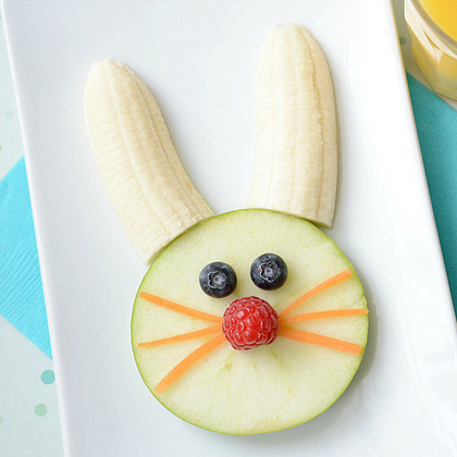 bunny fruit snack, Healthy Spring Snacks for Kids, snacks for kids. healthy snacks, food, good food for kids, food craft