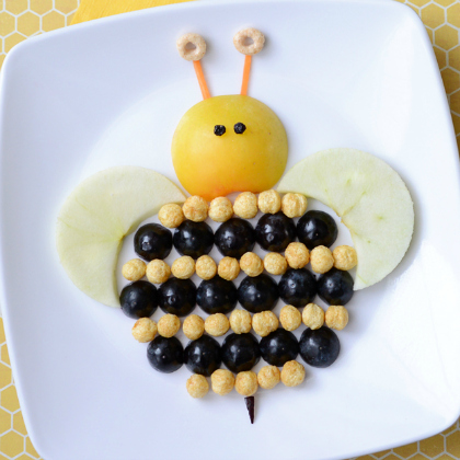 cereal bumblebee, Healthy Spring Snacks for Kids, snacks for kids. healthy snacks, food, good food for kids, food craft