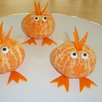 clementine chicks, Healthy Spring Snacks for Kids, snacks for kids. healthy snacks, food, good food for kids, food craft
