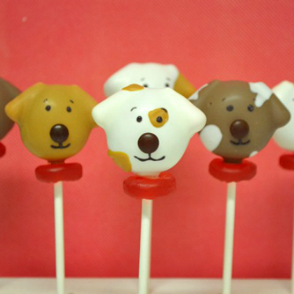 dog cake pops - puppy cake pops for kids