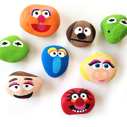 muppet rocks, Rock Crafts, rock art projects, things to do with rocks, rock crafts for kids, stone crafts, stone projects, stone projects for kids