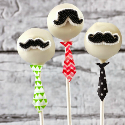 mustache cake pops for kids