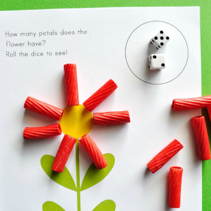 Petal Counting Spring Math Activities for the preschoolers!