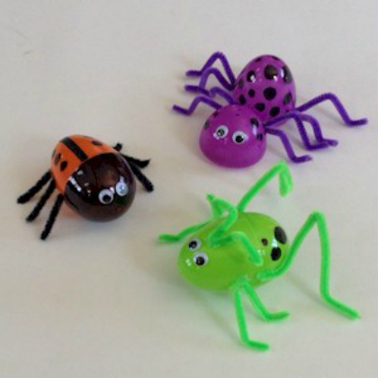 bugs, Playful Plastic Egg Crafts For Kids