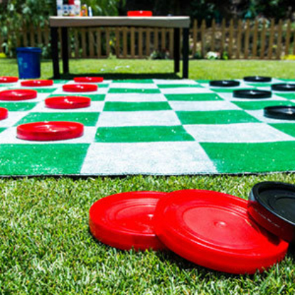 checkers, Unbelievably Fun DIY Backyard Games For Kids