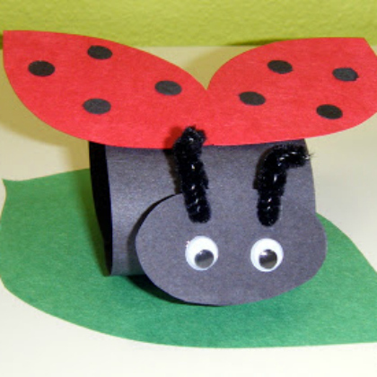 construction paper ladybug, 25 Lovely Ladybug Crafts For Kids