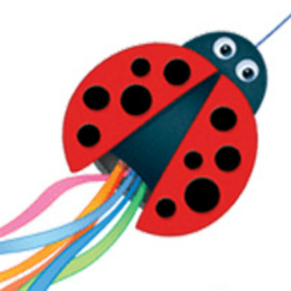 ladybug windsock, 25 Lovely Ladybug Crafts For Kids