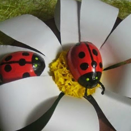 ladybugs, Playful Plastic Egg Crafts For Kids