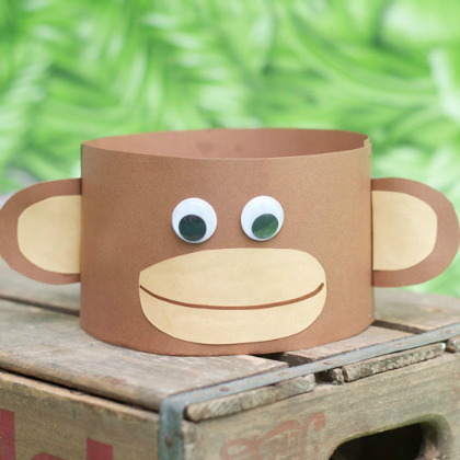 brown monkey hat craft