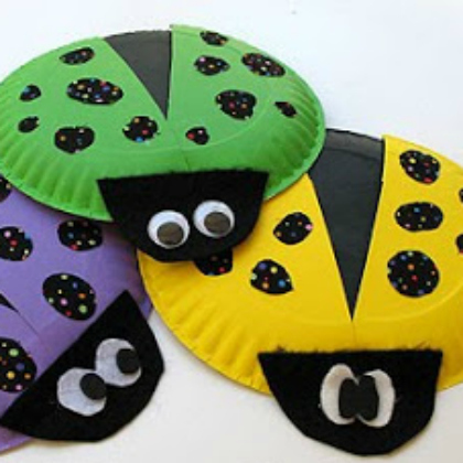 paper plate bright ladybugs, 25 Lovely Ladybug Crafts For Kids