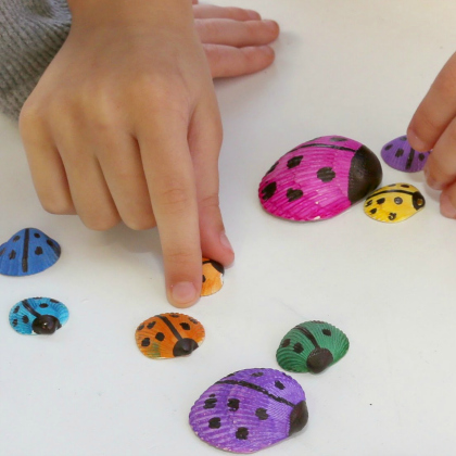 seashell ladybugs, 25 Lovely Ladybug Crafts For Kids