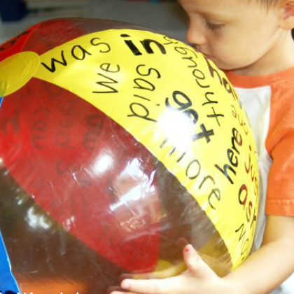 sight word beach ball from Kids Activities Blog, learning activity for kids, sight reading, sight word games, reading games, fun learning activities