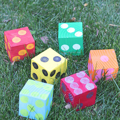 yard dice, Unbelievably Fun DIY Backyard Games For Kids