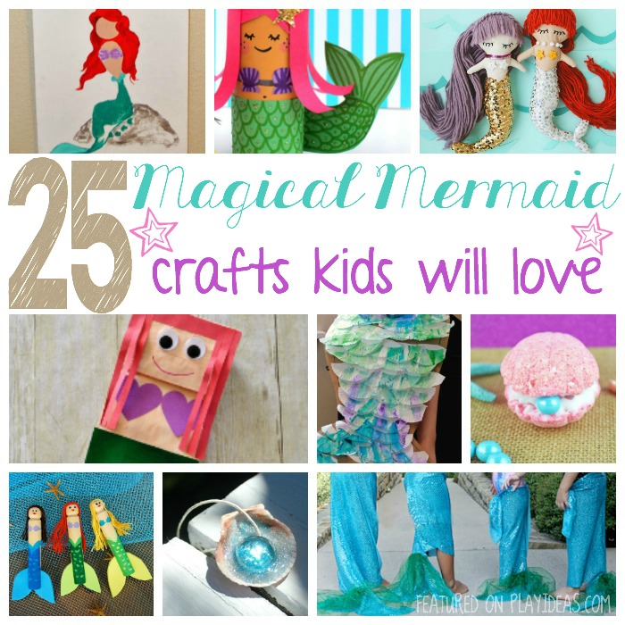 25 Magical Mermaid Crafts, mermaid projects, ideas for mermaid, mermaid costume, mermaid for kids. mermaid stuff, mermaid crafts, little mermaid