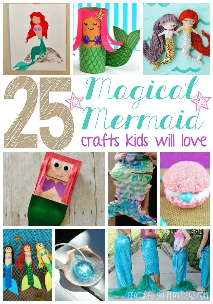 25 Magical Mermaid Crafts Kids Will Love, 25 Magical Mermaid Crafts, mermaid projects, ideas for mermaid, mermaid costume, mermaid for kids. mermaid stuff, mermaid crafts, little mermaid