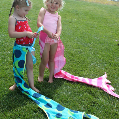beach towel tails, 25 Magical Mermaid Crafts, mermaid projects, ideas for mermaid, mermaid costume, mermaid for kids. mermaid stuff, mermaid crafts, little mermaid