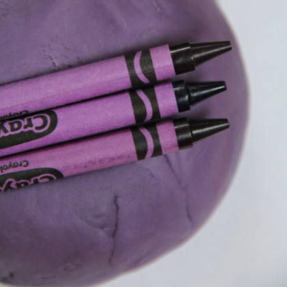 crayola playdough, Perfectly Purple Crafts (And Surprises) For Kids