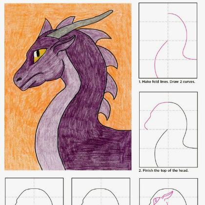hand drawn dragon