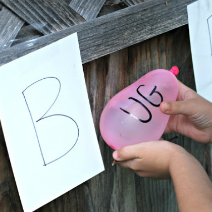 water balloon spelling, Wet and Wild Summer Activities for Kids 